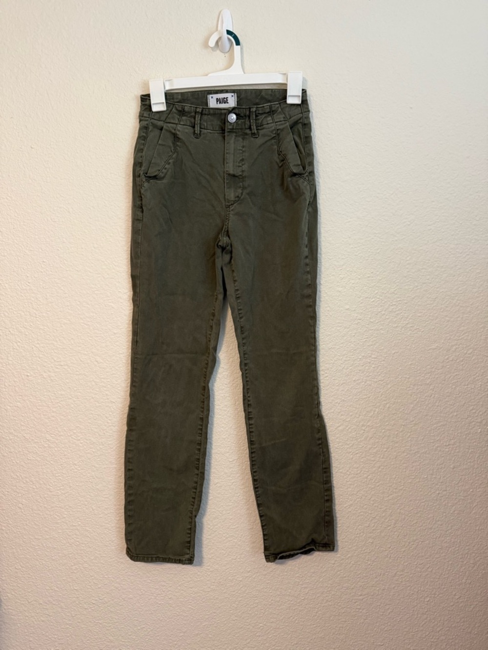Paige Olive Green Jeans